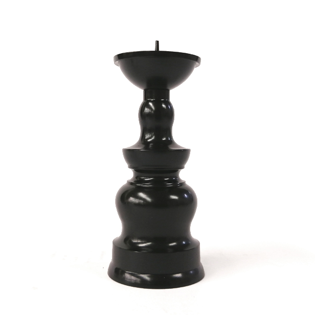 仏具 燭台 黒色 2脚セット 仏具 燭台 黒色 2脚セット
