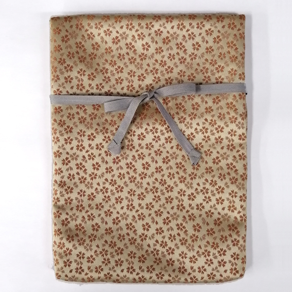 「粉骨用金襴袋 紐仕様 橙色」 手元供養 納骨袋 遺骨の保管 納骨 粉骨 洗骨