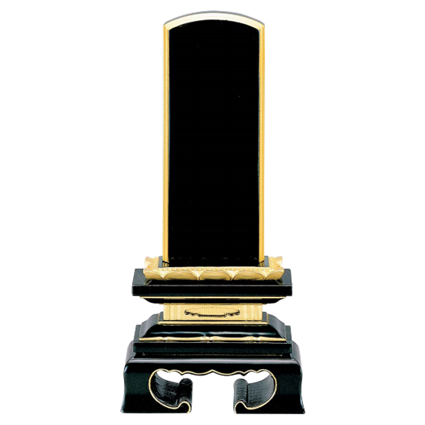 上塗り位牌「蓮華付春日 上塗」