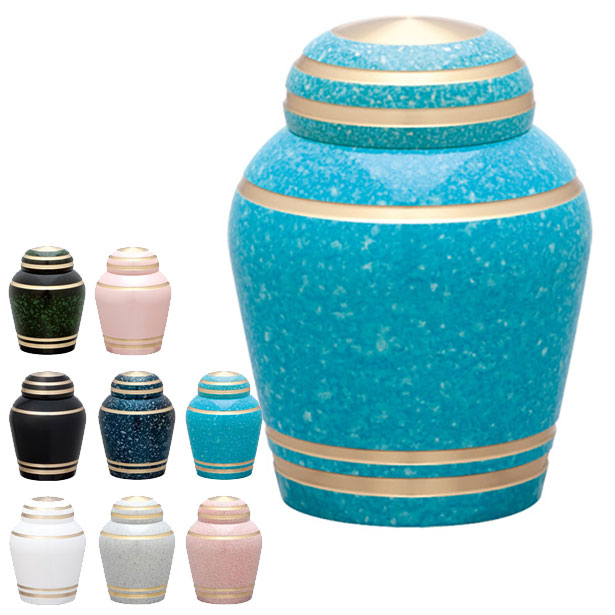 ミニ骨つぼ 手元供養 「ミニ骨つぼ シンプルモダン スカイブルー」