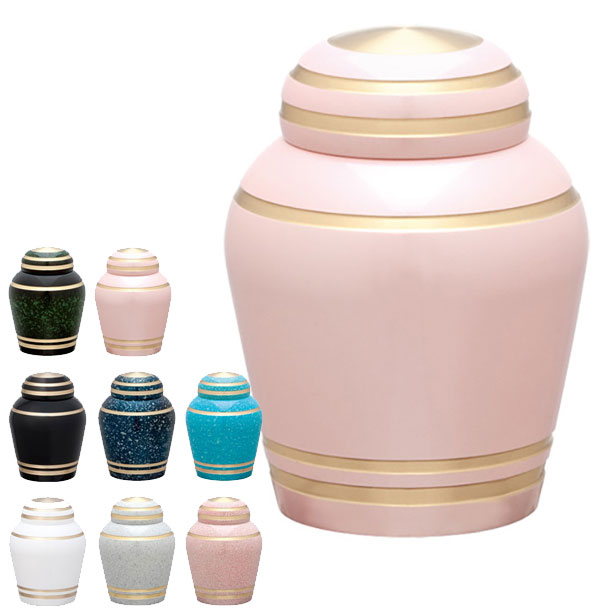 ミニ骨つぼ 手元供養 「ミニ骨つぼ シンプルモダン パールピンク」