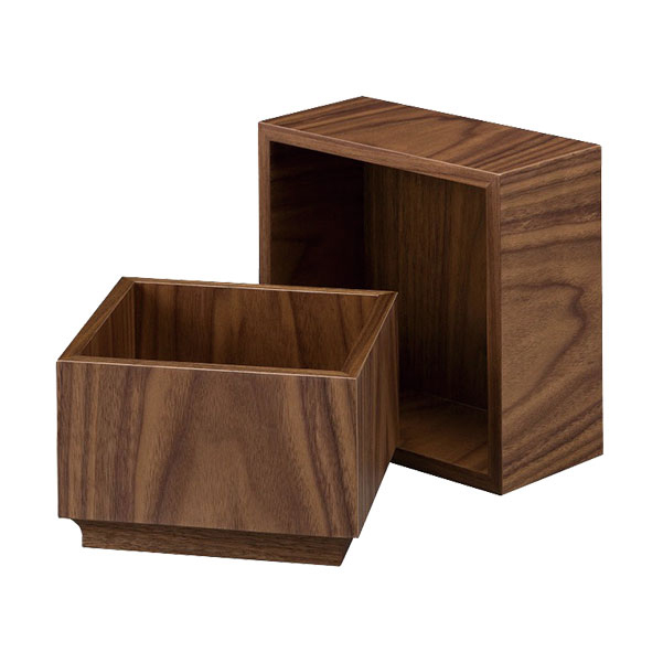 「星粒の箱 ジニーテ横型 L ウォールナット」 手元供養 遺骨の保管 納骨 粉骨 洗骨