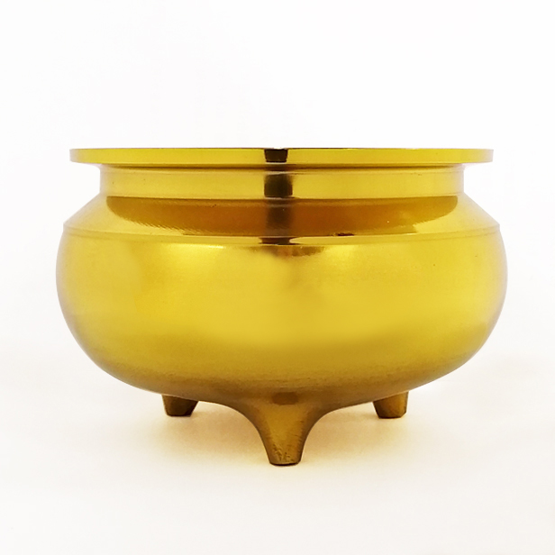 線香立「香炉 金色 3.5寸」机上香炉 香炉 お線香立て