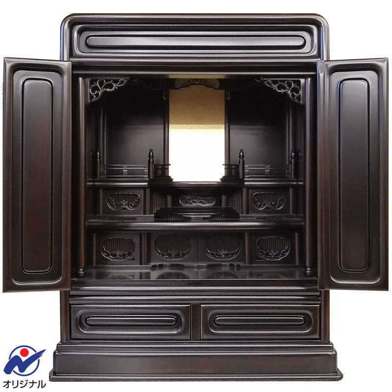 伝統型仏壇「ダルマ 東陽 紫檀杢」20号