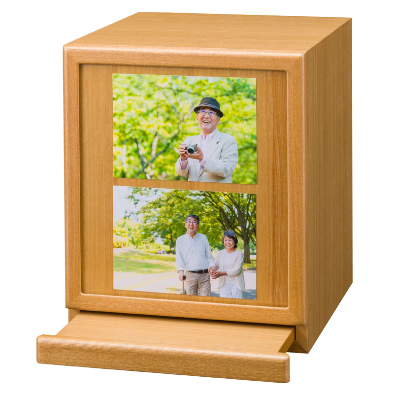 「骨箱 エルクレイド タモ」 手元供養 遺骨の保管 納骨 粉骨 洗骨