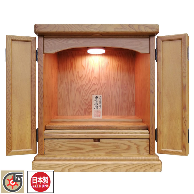 伝統工芸品 東京仏壇「屋久杉製角型仏壇」16号