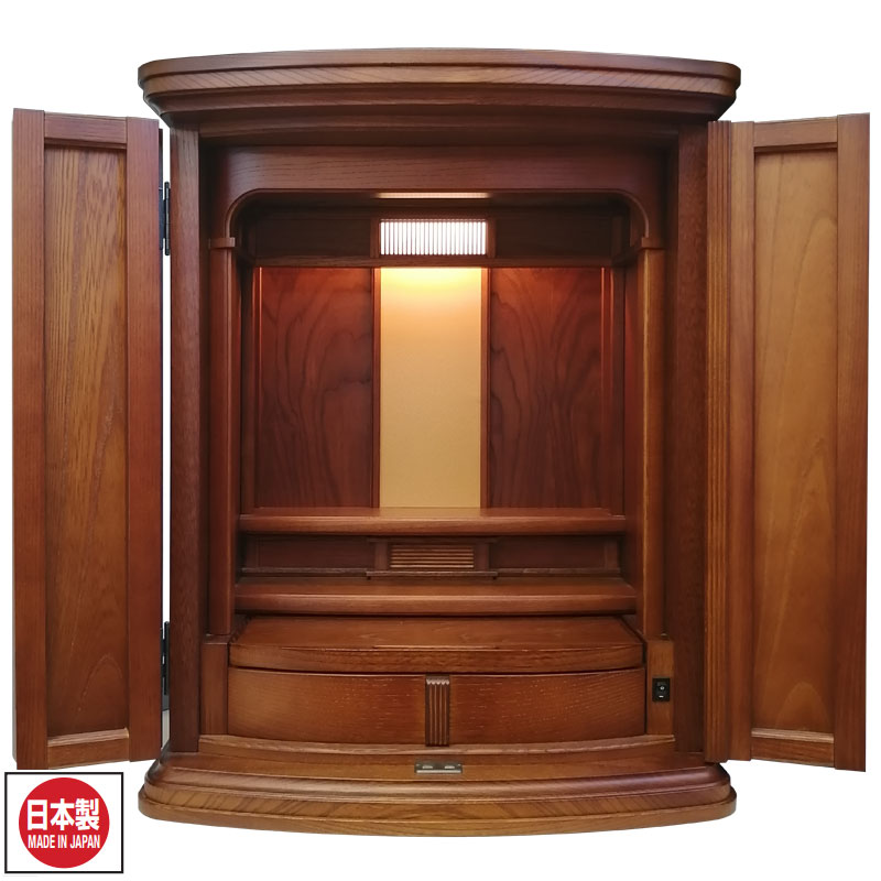 伝統型仏壇「百年壇いさみ3型 欅 唐茶」20号