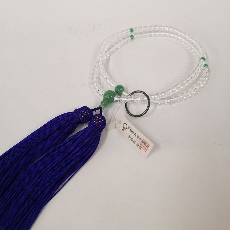 アウトレット 在庫処分 念珠 禅宗 水晶翡翠入り