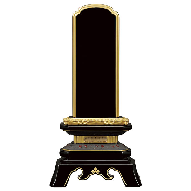 上塗り位牌「葵角切 上塗」